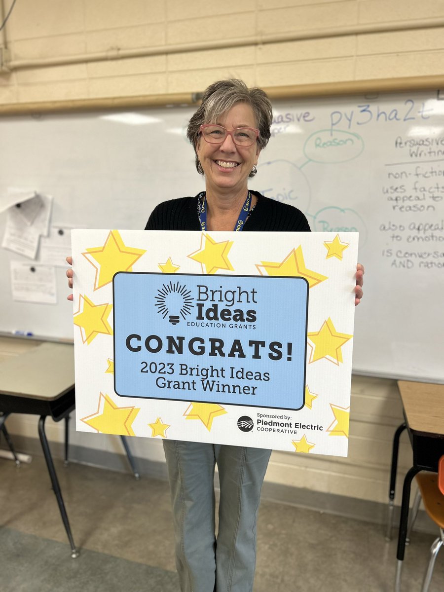 GABChamps's tweet photo. Count them…1, 2, 3, 4….

4 Bright Ideas Grants got delivered to the #1 this morning! So excited to have our staff recognized for their hard work and tremendous ideas to impact learning for all of our CHAMPS. GAB is a special place to be. 

#CHAMPSLife https://t.co/SknSJSk8kF