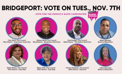 CCAG's tweet photo. Tomorrow is Election Day! 🗳️

Check out CCAG &amp; Unrig Bridgeport coalition endorsed candidates, then make your plan to vote!

Voting resources: https://t.co/nv8EzZxL6W https://t.co/EGZwPDMrvX