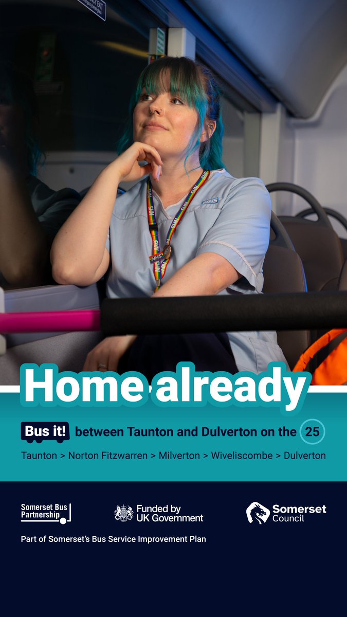 TravelSomerset's tweet photo. A single bus fare costs only £2 - that’s less than a latte! ☕
Whether you ‘bus it’ into work or you just fancy a trip into town – it only costs £2.
Some bus routes are at risk. So why not make the most of the £2 fare and keep the 25 going!
#BusIt #LessThanALatte https://t.co/nSMcT9z61d