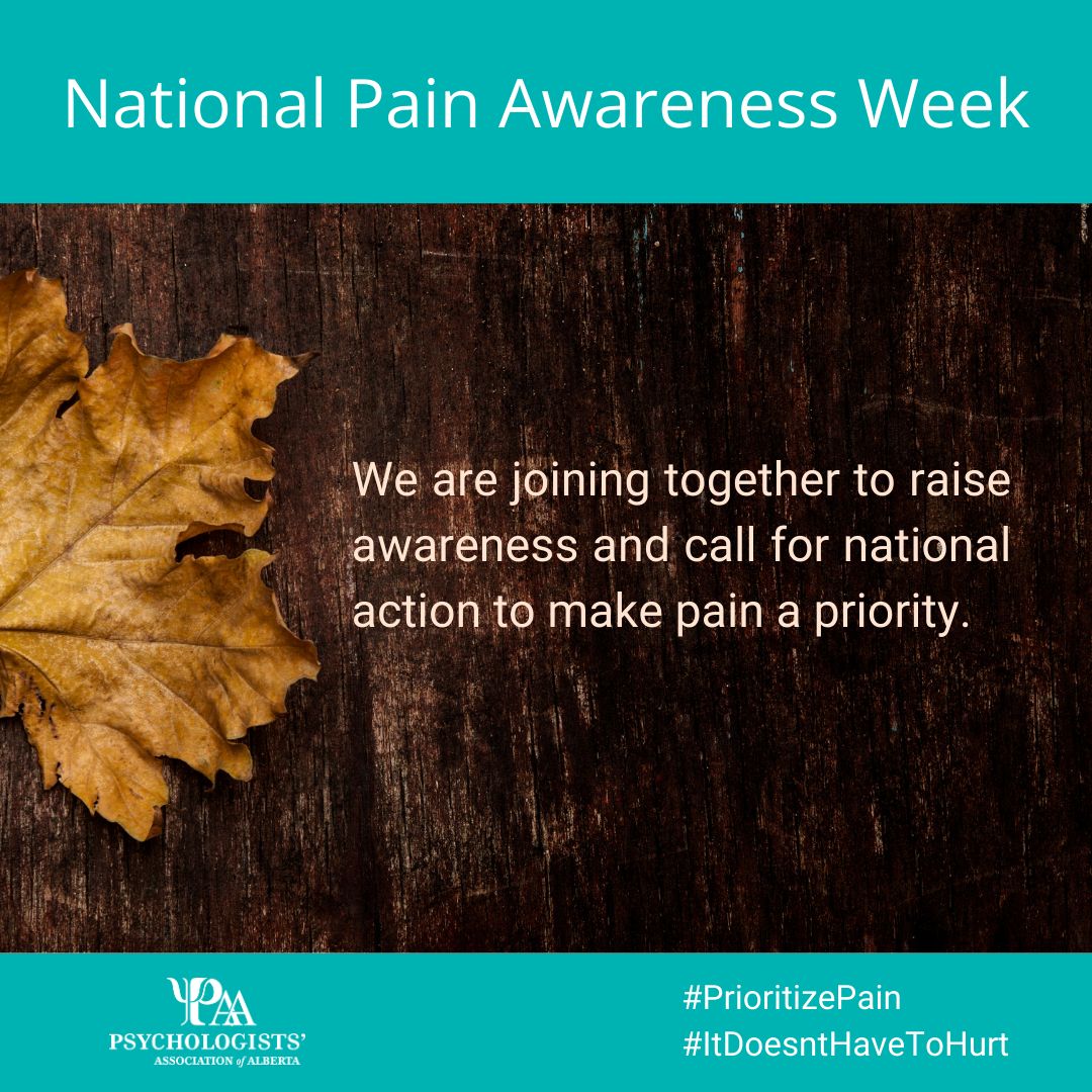 Nearly eight million Canadians live with chronic pain. Together, we can raise awareness of National Pain Awareness Week. 
#PrioritizePain 
#chronicpain
#prioritizepain
#itdoesnthavetohurt