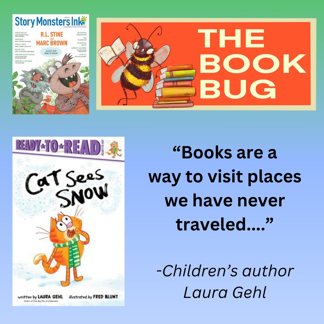 atpearthkeeper's tweet photo. Laura Gehl has written so many wonderful #childrensbooks. Out now -an #interview with her for #TheBookBug in Story Monsters Ink Magazine.
#authorinterview #storymonstersink #childrenswriter #picturebooks #readthis #librarians #teachers #childrensmagazine @AuthorLauraGehl https://t.co/h7RG1jgfCH