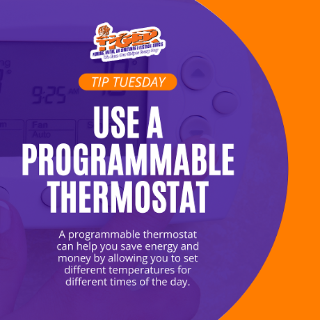 Trust_Tiger's tweet photo. ✅ Tip Tuesday! ✅ Automate your thermostat for energy savings. For HVAC, plumbing, or electrical issues, call Tiger at (877) 844-3701 or book online: https://t.co/doUbgkZUkG https://t.co/Y5yzVNM2fh
