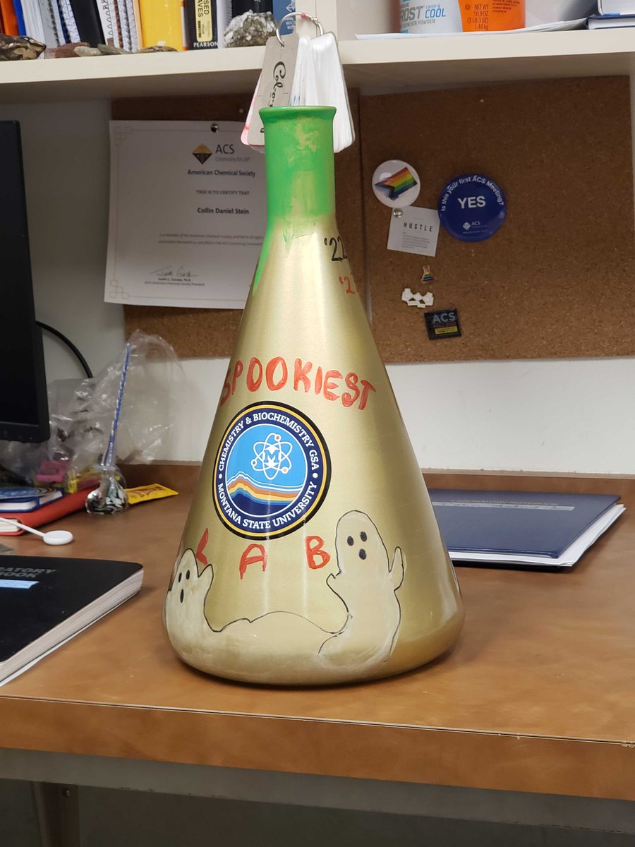 MSU GSA held a lab coustume contest, and were lucky enough to win!!! We have to start planing our next group costume.