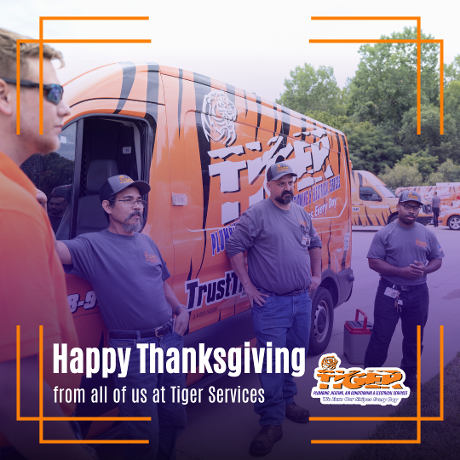 Trust_Tiger's tweet photo. We wish all of our customers a safe &amp; happy Thanksgiving spent with loved ones. If you have any HVAC or plumbing emergencies, we are here to help! Call us at (877) 844-3701. https://t.co/VeaM6Ppkhf