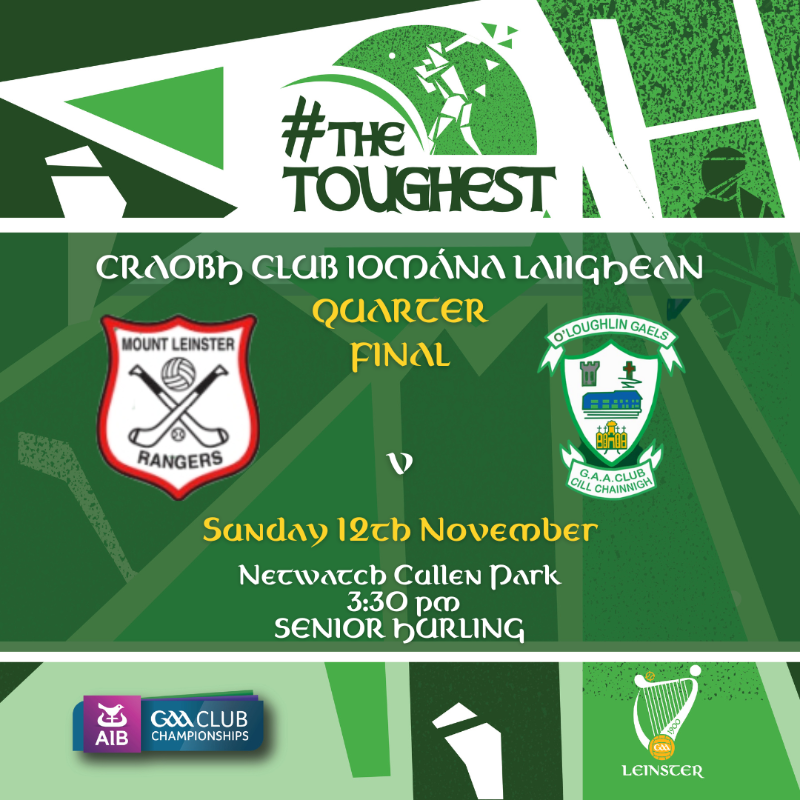 gaaleinster's tweet photo. This weekend we are all set for the AIB Leinster Senior Club Hurling Championship Quarter Finals

Full details on all fixtures and ticketing here ⤵️

@CamrossGAA @SHNaas15 | @oloughlingaels @MLRangers | @NaomhEannaGAA @KK_GAA | @clgNaFianna @RaharneyHurling