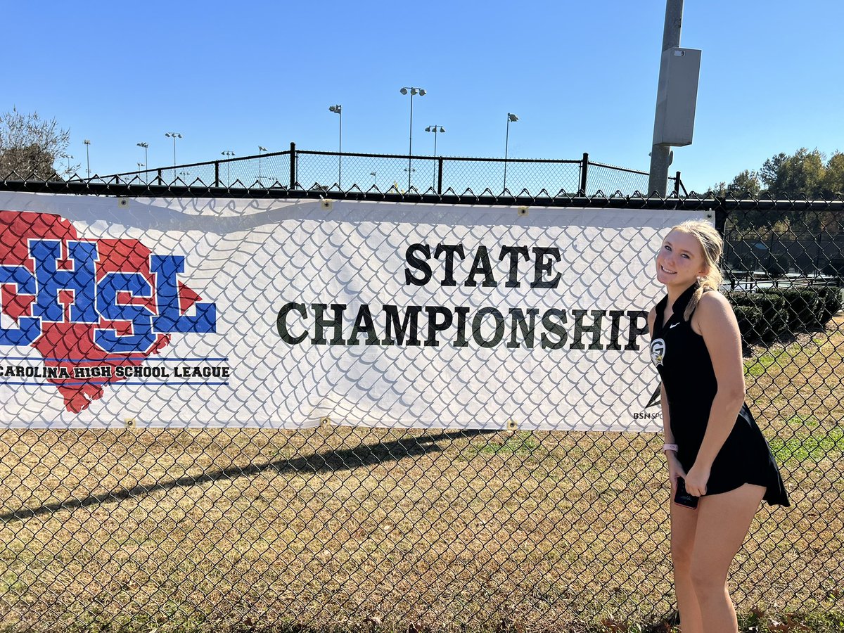 Sidney Moore is representing Gray at the state singles tennis tournament. Let’s go Sidney continue to make us proud! 🦅