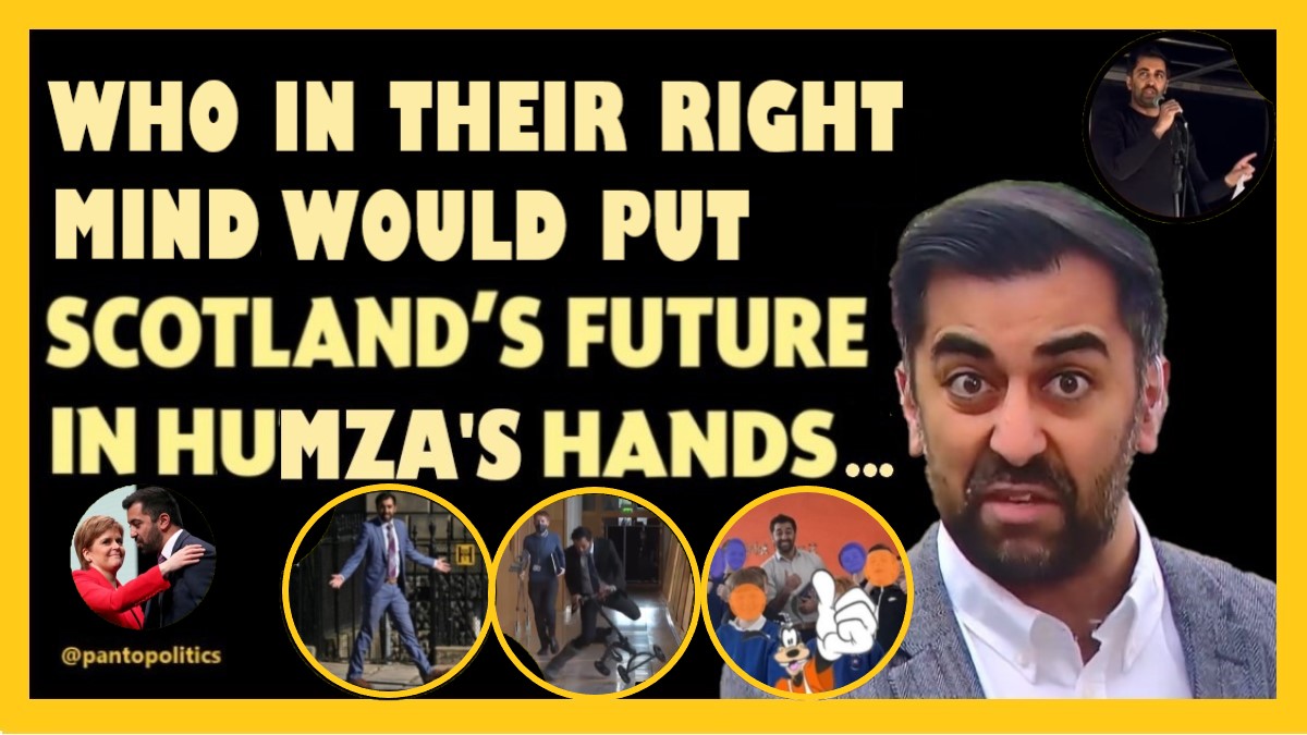 PantoPolitics22's tweet photo. Humza Yousaf is 'unfit for office'...completely...and utterly... #Unfit4Office #UselessYousaf #NotMyFM https://t.co/gikxNsYTI5