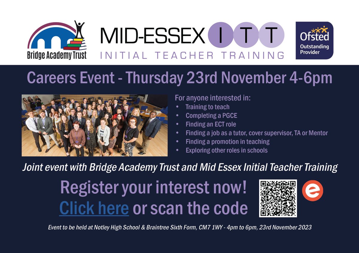 Careers Event, Thursday 23rd November, 4pm-6pm