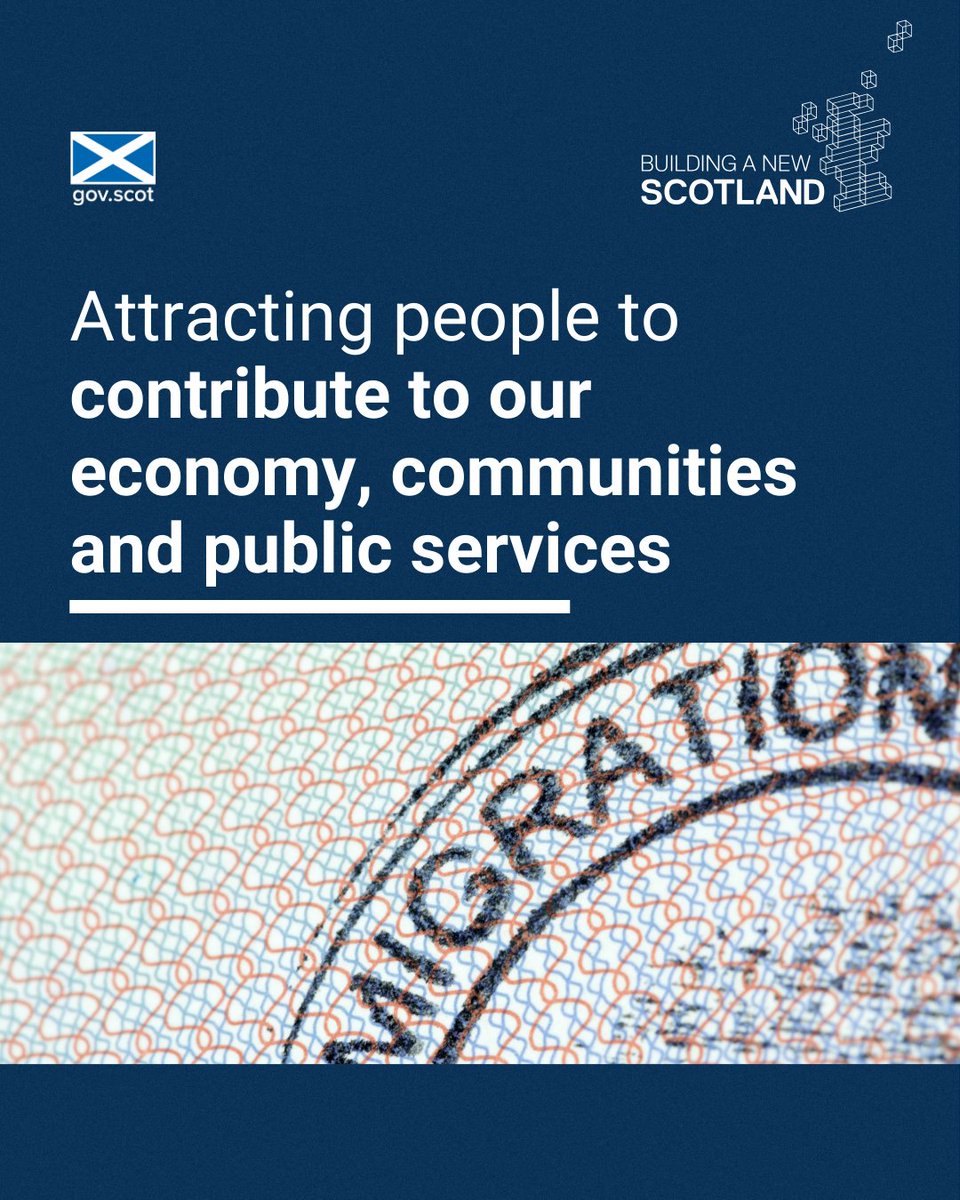 Scotland is the only UK country where the overall population and working age population are likely to fall.

Independence would offer the opportunity to attract people who make a positive contribution to our economy, communities and public services.

➡️gov.scot/anewscotland