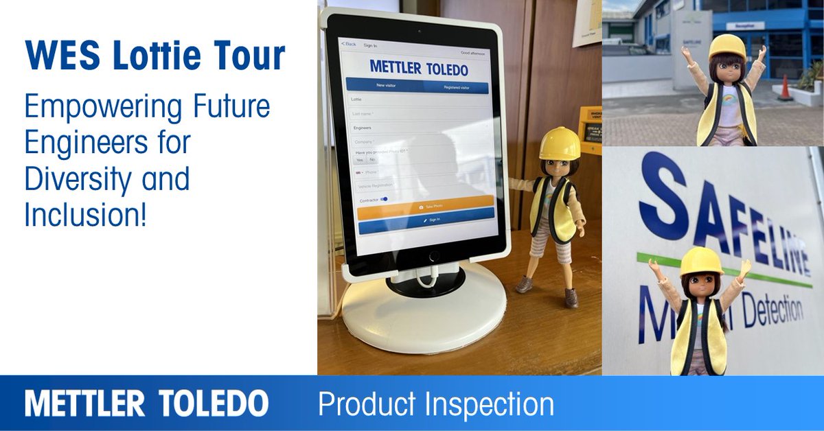 MettlerToledoPI's tweet image. The #WESLottieTour is back! A campaign by Women’s Engineering Society (WES) to inspire the next generation of engineers. Join us in promoting diversity and inclusion in the workplace! 🚀🌎 Lottie even stopped by Safeline UK to explore different workplaces - don't miss out!