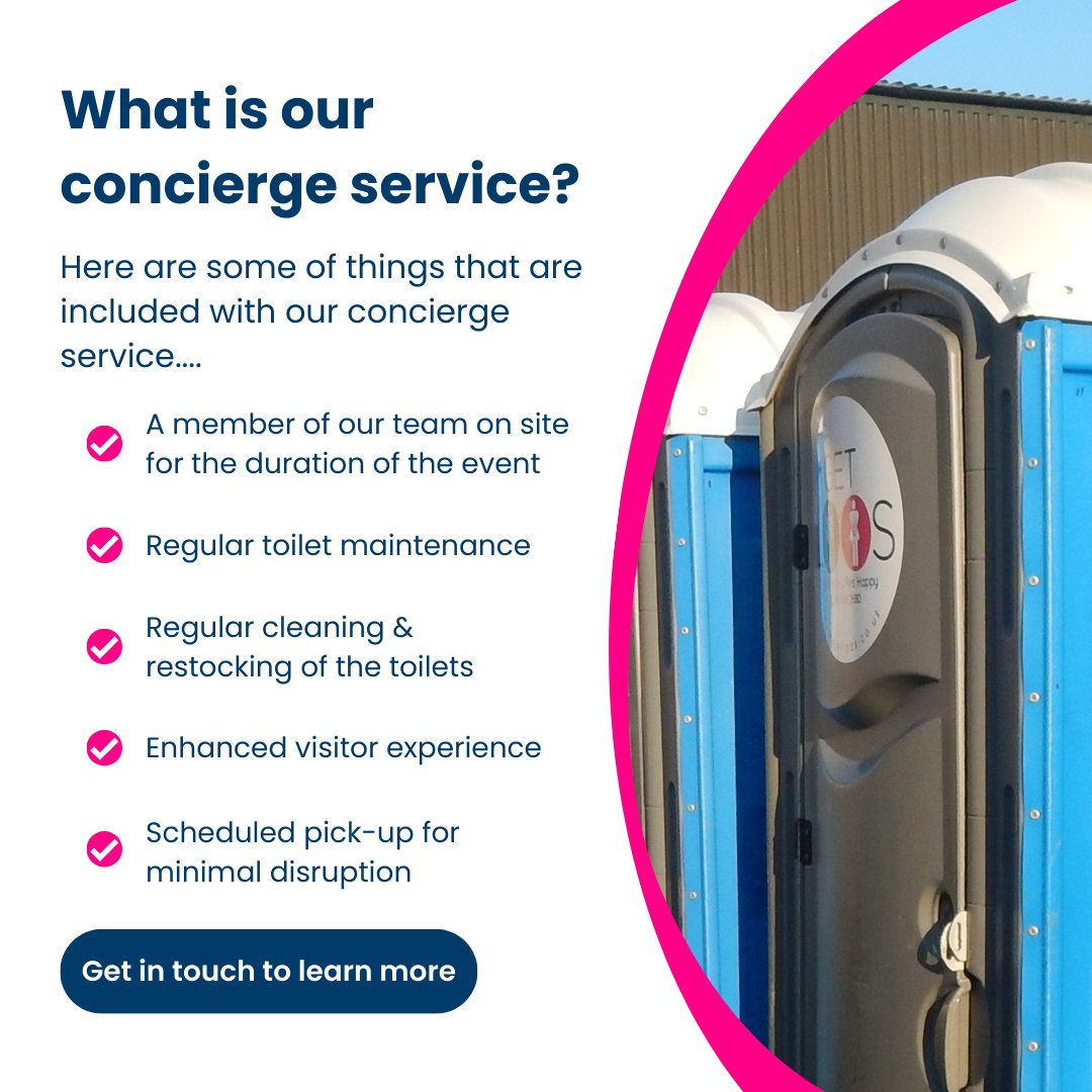 getloosltd's tweet photo. With our concierge service, we'll keep a member of our team onsite to ensure that the toilets are kept fully stocked and squeaky clean! :shine:

Book your #PortableToilets with us today 👇

https://t.co/oJQ8vnpuiQ https://t.co/n88pskpg4b