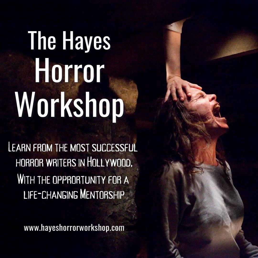 Learn how to develop and write a #horror film from the creators of #TheConjuring universe in the Hayes Horror Workshop! Two-day live and interactive course on November 18 & 19. Reserve your seat here: tinyl.io/9i6m