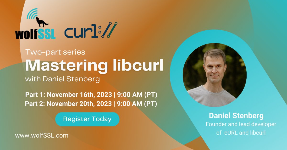 Libcurl is a powerful tool that has revolutionized the way developers interact with the internet. Why not register for the 2-day mastering libcurl training webinar with Daniel Stenberg (@bagder) on 11/16 at 9am PT and 11/20 at 9am PT. Register Now! us02web.zoom.us/webinar/regist…