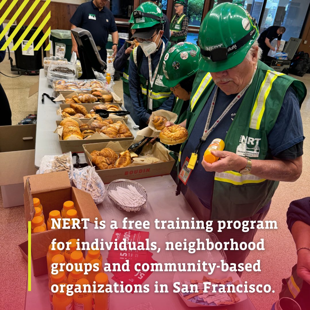 SFFireCU's tweet photo. Have you heard of the NERT (Neighborhood Emergency Response Team) program? It's a great initiative where volunteers are trained to be resilient and ready for emergencies.
#sffd #nert #sffirecu #community https://t.co/ZzLz0r0tkY