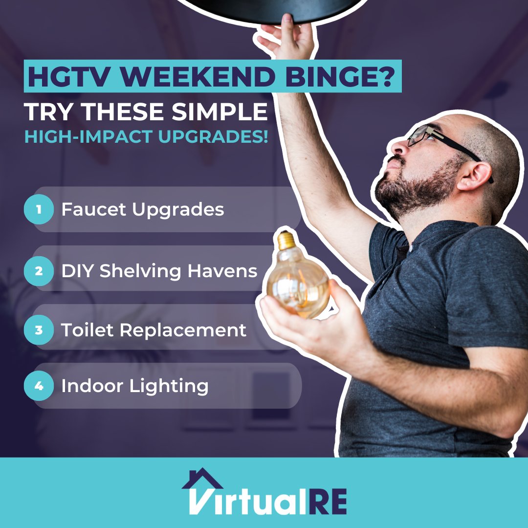 VirtualRE2's tweet photo. Inspired by your latest HGTV binge? 💡

Why not bring that excitement into your own home! From upgrading your faucets to putting up wall shelves, these DIY project ideas are fun and budget-friendly. 🏡✨

#ManufacturedHome #HomeUpgrades #DIYIdeas https://t.co/Sd2To2MpLt