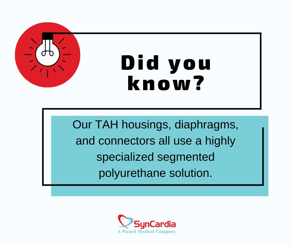 SynCardia's tweet photo. Discover the Heart of Innovation! 💡
#CardiacInnovation #SynCardia #TAH #PolyurethaneTechnology #heartfailure #cardiology #cardiovascular #artificialheart #TAH #MCS #PicardMedical #Bivacor #Carmat #Aeson #Scandinavianrealheart #realheart #medicaldevices https://t.co/0QQU4FEwf4