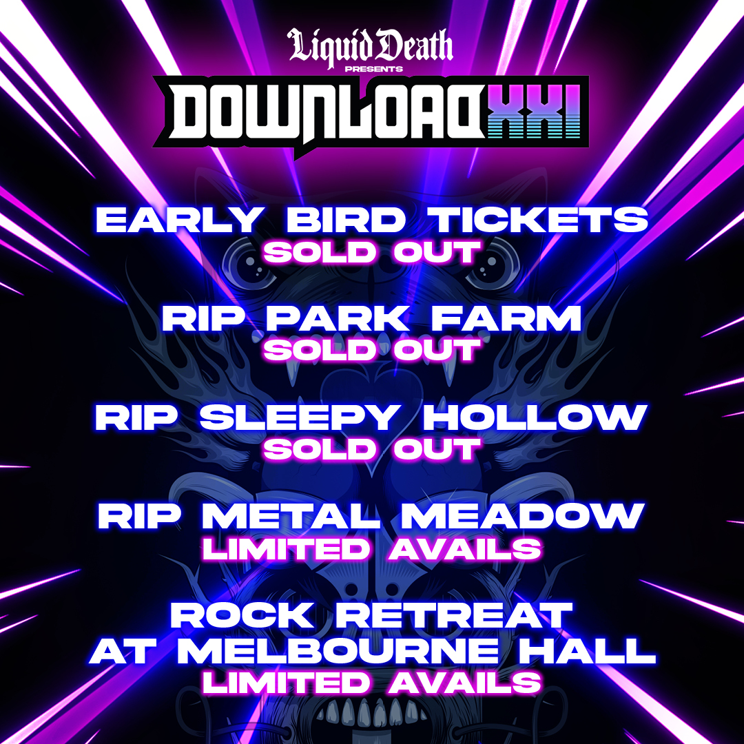 DownloadFest's tweet photo. Get ready Downloaders, the 21st edition of #LiquidDeath presents Download Festival is loading 👀

Here are all your timings for this week ⏰ https://t.co/lgwDrJbbmC