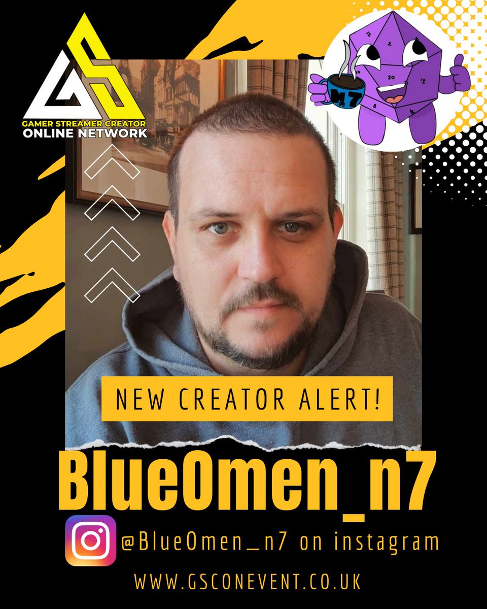 Everyone welcome our lovely new content creator, @BlueOmen_n7 ! 
He's a lovely chap who does work with @becomecharity as an avid player partner, do check him out!
#gscon #gscon24 #contentcreator #mentalhealth