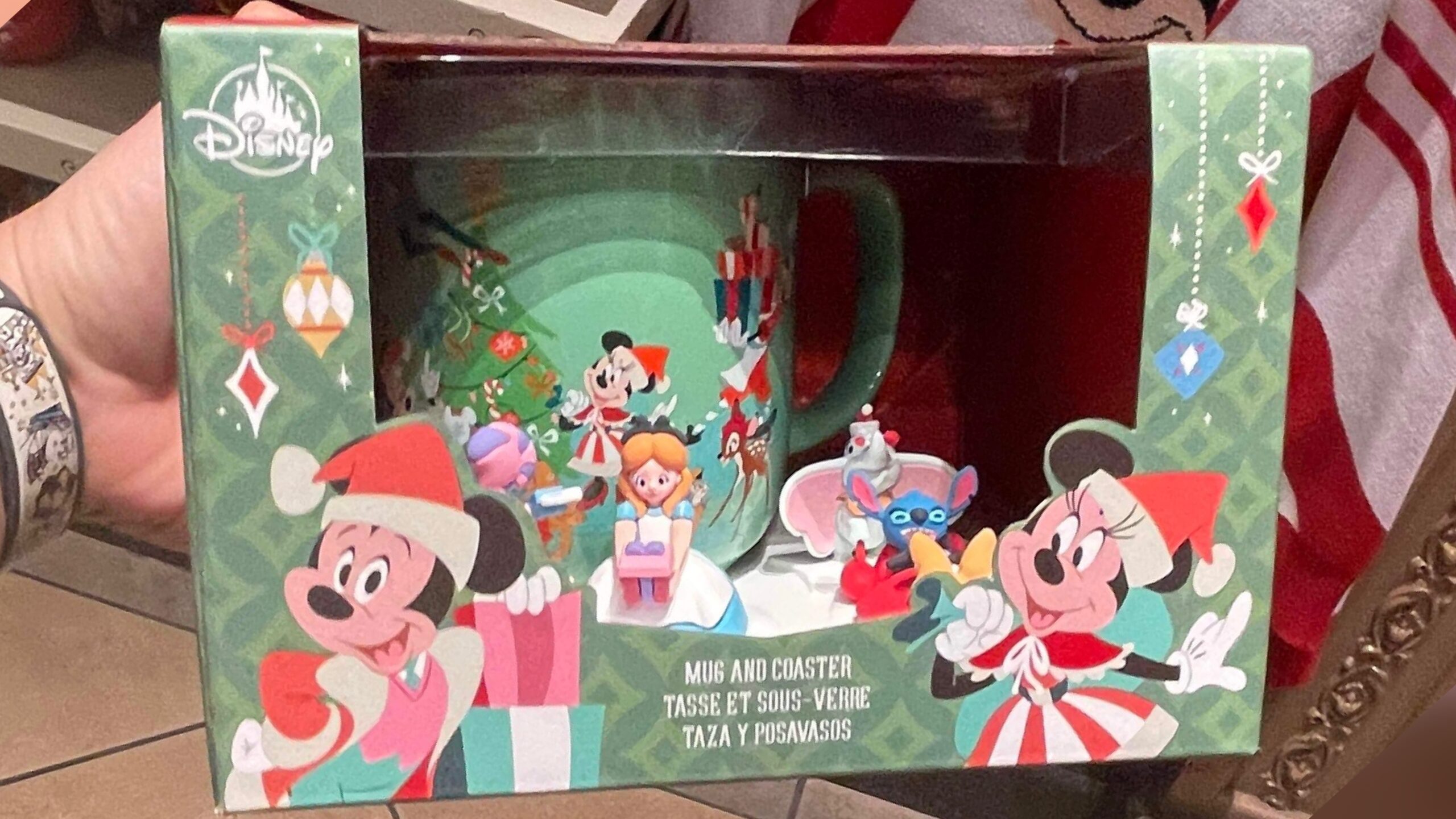 Disney Classics Christmas Mug and Coaster Set