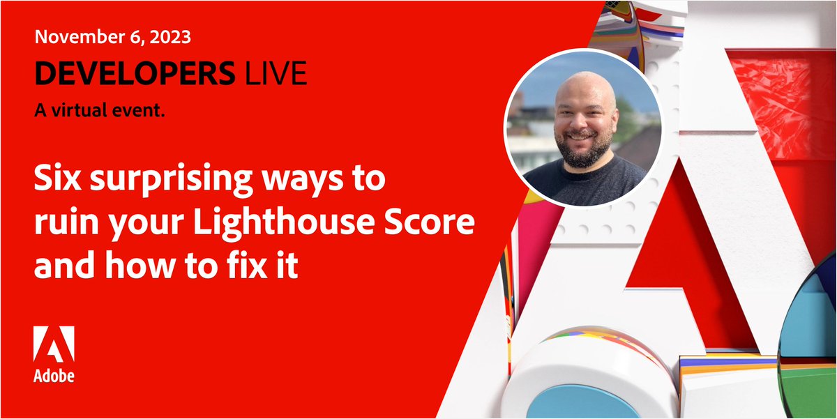 🚀 Up next in 1 hour at #AdobeDevelopers Live: "Six Surprising Ways to Ruin Your Lighthouse Score and How to Fix It." 

Join Ekrem Dogan to uncover strategies for maintaining high website performance with Edge Delivery Services: developerevents.adobe.com/events/details…