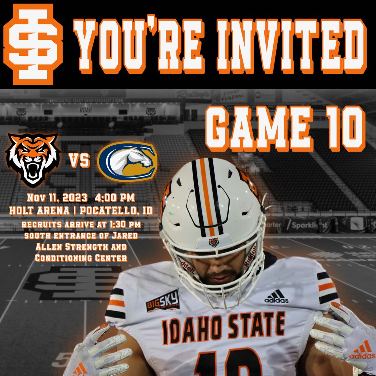 Thank you coach rush and <a href="/BengalGridiron/">Idaho State Football</a> for the game day invite!