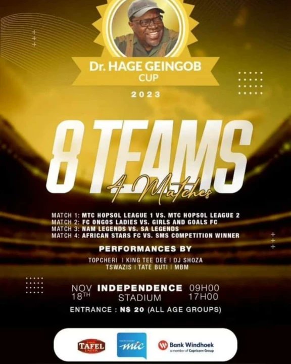 ๐
๐จ๐จ๐ญ๐ฒ ๐๐๐ฆ๐ข๐๐ข๐ ๐ณ๐ฆ (@footynamibia) on Twitter photo 100 TICKETS GIVEAWAY!!
The much-anticipated 9th edition of the Dr. Hage Cup is fast approaching, and we are giving away 100 tickets.
Steps:
1. Follow <a href="/FootyNamibia/">๐
๐จ๐จ๐ญ๐ฒ ๐๐๐ฆ๐ข๐๐ข๐ ๐ณ๐ฆ</a>
2. Retweet
Winners will be announced on Friday, 10 November 2023.
#FootyNamibia
#DrHageGeingobCup2023 100 TICKETS GIVEAWAY!!
The much-anticipated 9th edition of the Dr. Hage Cup is fast approaching, and we are giving away 100 tickets.
Steps:
1. Follow <a href="/FootyNamibia/">๐
๐จ๐จ๐ญ๐ฒ ๐๐๐ฆ๐ข๐๐ข๐ ๐ณ๐ฆ</a>
2. Retweet
Winners will be announced on Friday, 10 November 2023.
#FootyNamibia
#DrHageGeingobCup2023