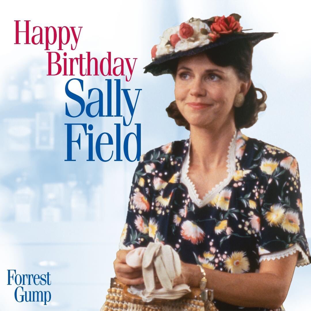 "I happen to believe you make your own destiny" ❤️ Wishing the radiant Sally Field a very happy birthday!