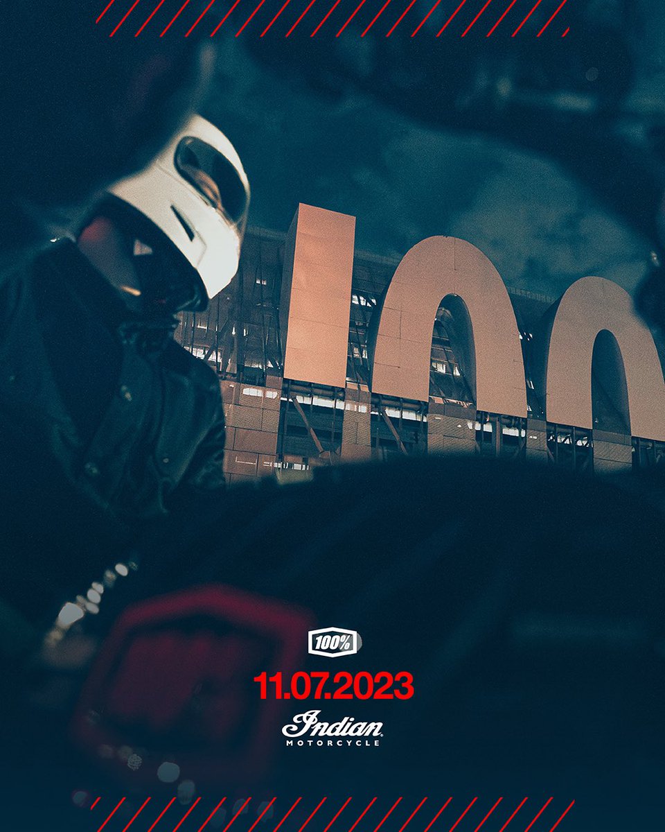 ride100percent's tweet image. A dynamic fusion of style from two leading American brands.
Full #indianmotorcycle lineup launching 11.07.2023
@indianmotocycle x @Ride100Percent