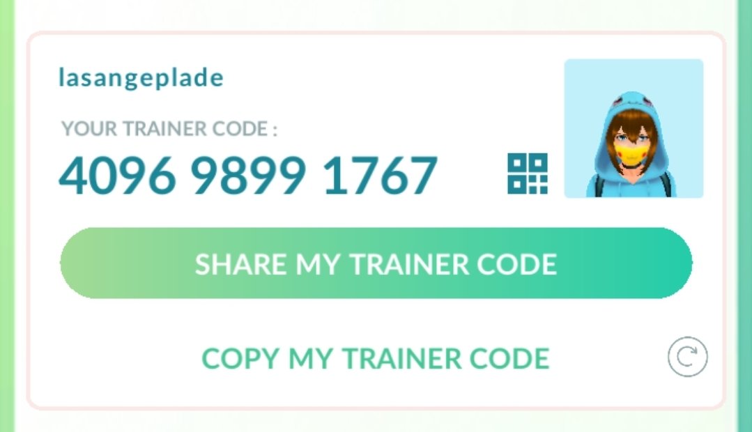 malleelisabeth1's tweet photo. Let's be friends in PokΓ©mon GO! My Trainer Code is 4096 9899 1767 #pokemongo #Pokemon #trainercode #friendscode #PokemonGOfriends #PokemonGOApp #twitch https://t.co/a4gJaamPiH