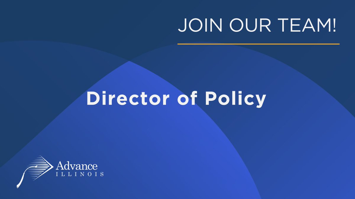 advanceillinois's tweet photo. Advance Illinois is hiring! We're looking for a Director of Policy who is committed to advancing racial, ethnic, and socioeconomic educational equity in our state. APPLY NOW: https://t.co/9vjXZTjf4M

#education #Illinois #policy #director https://t.co/R1SmGGkxa0