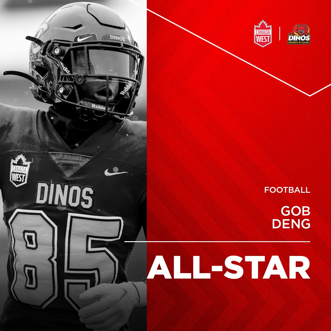 Dinos_Football's tweet photo. 🦖🏈⭐️

✌️ @CanadaWest All-Stars!

🏈 Jacob Biggs
🏈 Gob Deng

#GoDinos https://t.co/k7QY8sRJgE