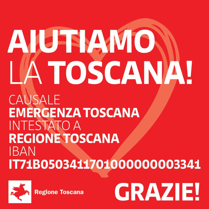 rodriguez_pose's tweet photo. La #Toscana affronta un grave disastro.
50mila persone colpite dall'#alluvione: migliaia di sfollati, case e infrastrutture distrutte.
Supportiamo la regione nel suo momento di bisogno. Più forti insieme. https://t.co/6PrvV2s6JE
