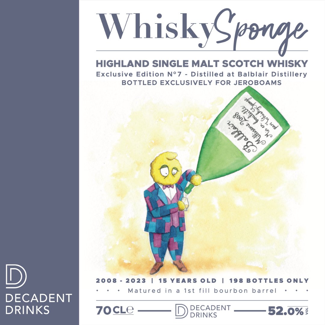 Independent bottler <a href="/DecadentDrinks/">Decadent Drinks</a> have very kindly bottled a beautiful single cask of Balblair just for us at Jeroboams. Matured in first-fill Bourbon barrel, this dram is everything we love about teenage Balblair: bright and fruity, with good weight bit.ly/476uMOg