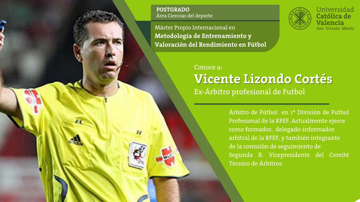 UcvFootball's tweet photo. 🗣️ Mañana nos visitan en el #MIMEVR⚽️:

🕒 9:00-13:30
Jordi Hidalgo “Desarrollo de contextos de entrenamiento de alta calidad”.

🕒 15:00-17:00
Vicente Lizondo Cortés“ Formación-Preparación del tercer equipo. Proyecto VAR”.

#MIMEVR24 #UCVfootball https://t.co/6qaBiTNsOC