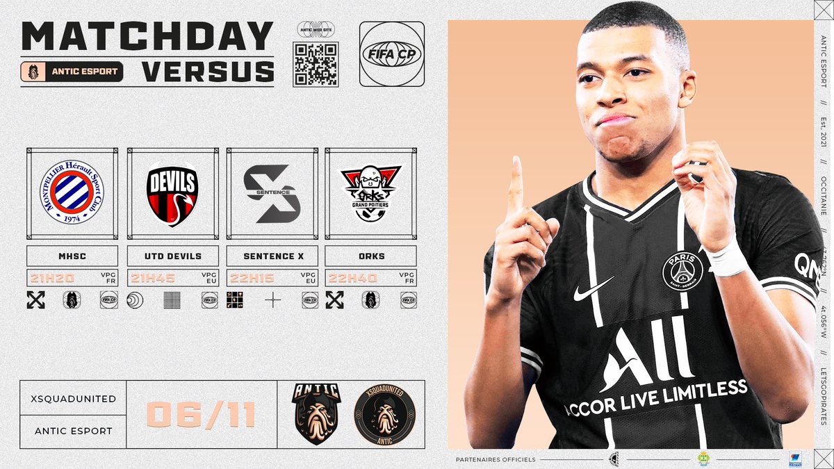 Antic ESC (@anticesport) on Twitter photo โฝ๏ธ ๐ ๐๐ง๐๐๐๐๐ฌ ! Une nouvelle semaine dรฉbute avec 4 matchs de <a href="/OfficialVPG/">Virtual Pro Gaming</a> ๐ช๐บ & <a href="/VPGFrance_/">VPG France</a> ๐ซ๐ท !
โถ๏ธ twitch.tv/izpey_ (21h20)
#EAFC24 #ProClubs | <a href="/xSquadUnited/">xSquadUnited</a> โฝ๏ธ ๐ ๐๐ง๐๐๐๐๐ฌ ! Une nouvelle semaine dรฉbute avec 4 matchs de <a href="/OfficialVPG/">Virtual Pro Gaming</a> ๐ช๐บ & <a href="/VPGFrance_/">VPG France</a> ๐ซ๐ท !
โถ๏ธ twitch.tv/izpey_ (21h20)
#EAFC24 #ProClubs | <a href="/xSquadUnited/">xSquadUnited</a>