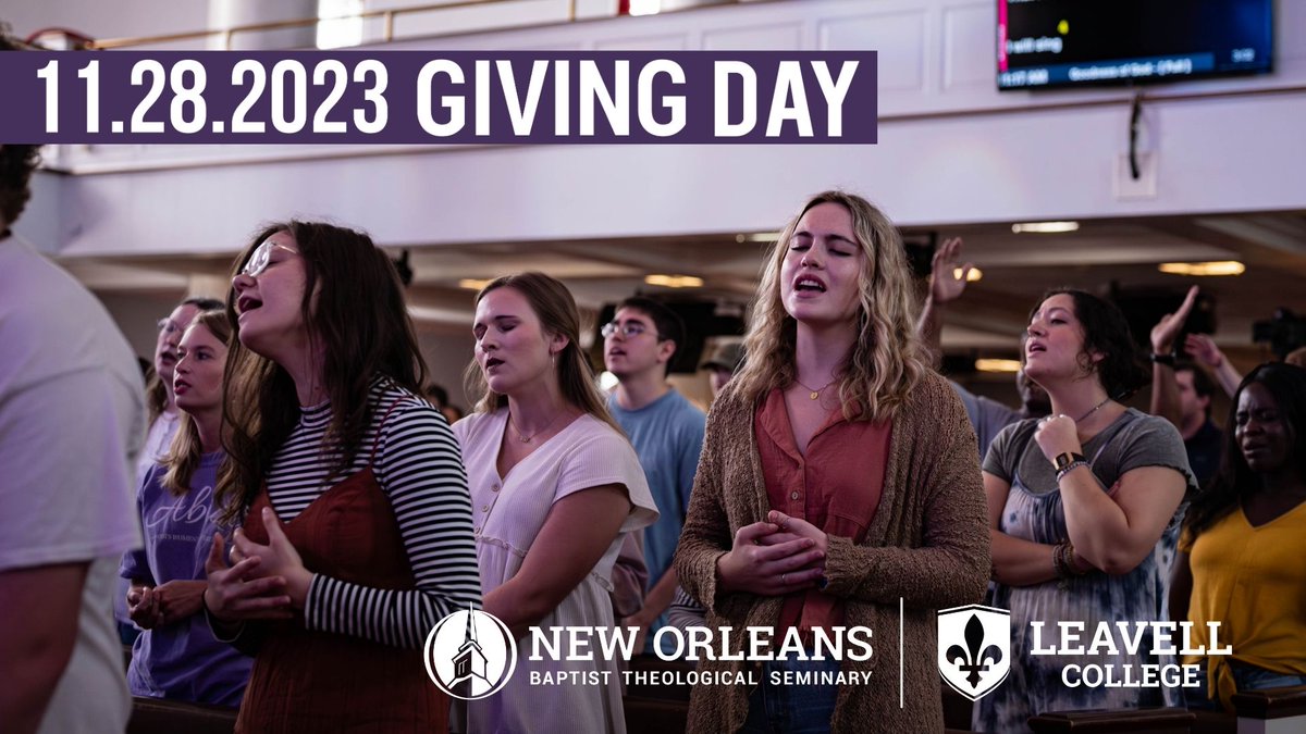 NOBTS's tweet photo. Giving Day is TOMORROW!! 

With student scholarships from alumni and friends, our students are able to receive the help they need! 

For more info: https://t.co/U9riLAWU2l #givingdayNOBTS #savethedate #studentsfirst #studentscholarships https://t.co/d78a3jXPF4