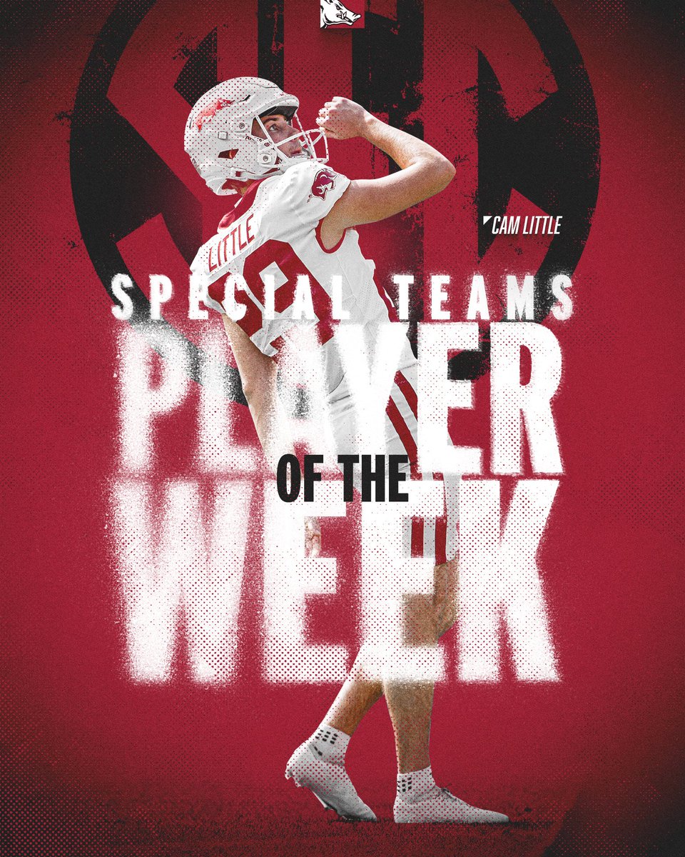 RazorbackFB's tweet photo. A guy you can rely on 🥶 https://t.co/UR58wuRWGd