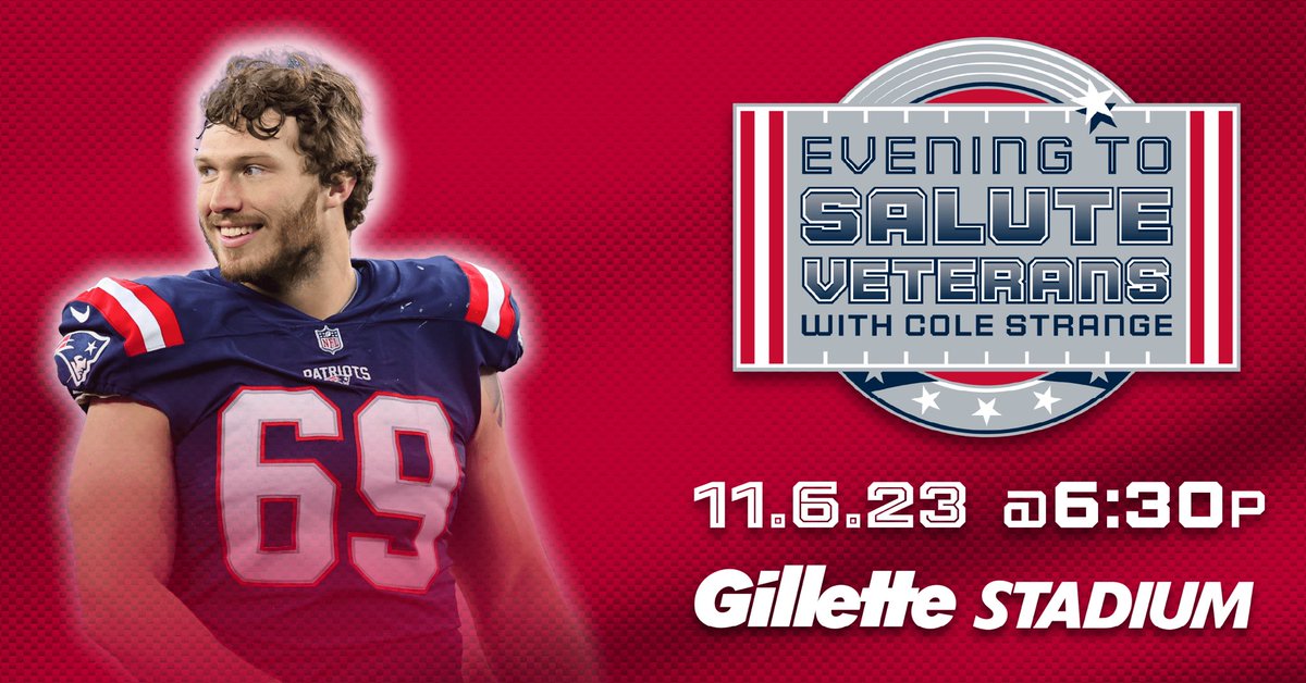 colestrangefdn (@colestrangefdn) on Twitter photo Tonight's the night! <a href="/ColeStrange2/">Cole Strange</a> will be hosting his first fundraising event at <a href="/GilletteStadium/">Gillette Stadium</a> to support local military #veterans in need of mental health and home improvement grants. Support from home at: Eveningveterans.givesmart.com Tonight's the night! <a href="/ColeStrange2/">Cole Strange</a> will be hosting his first fundraising event at <a href="/GilletteStadium/">Gillette Stadium</a> to support local military #veterans in need of mental health and home improvement grants. Support from home at: Eveningveterans.givesmart.com