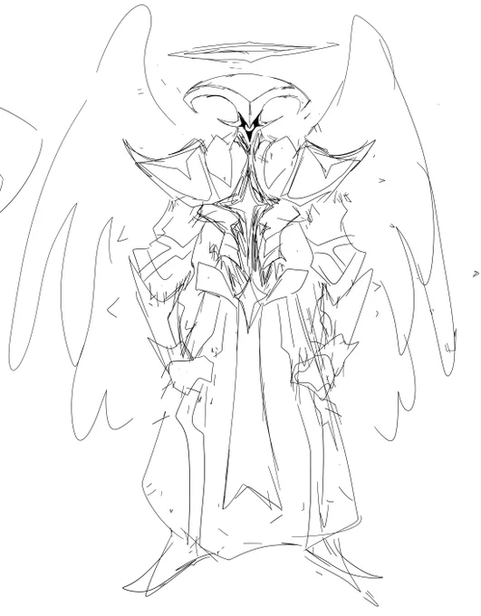heres a lil concept sketch for Uriels design 