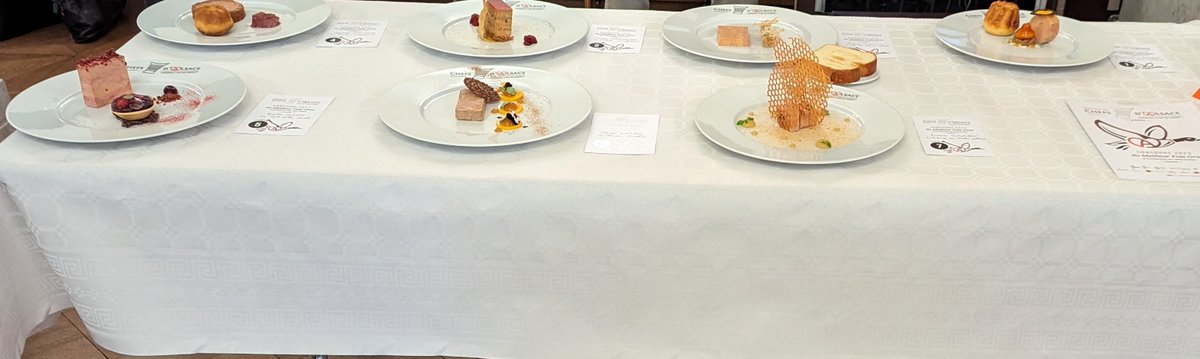 Prefet67's tweet photo. #Gastronomie  | 1⃣4⃣ème concours du meilleur Foie gras d'Alsace sous le patronage de @Prefet67 à l'hôtel préfectoral organisé par la Fédération des Chefs d'Alsace
🏆Félicitations à tous les candidats et plus particulièrement à Audrey Stippich de l'hôtel Clos des délices à #Ottrot https://t.co/leXyjsJlf7