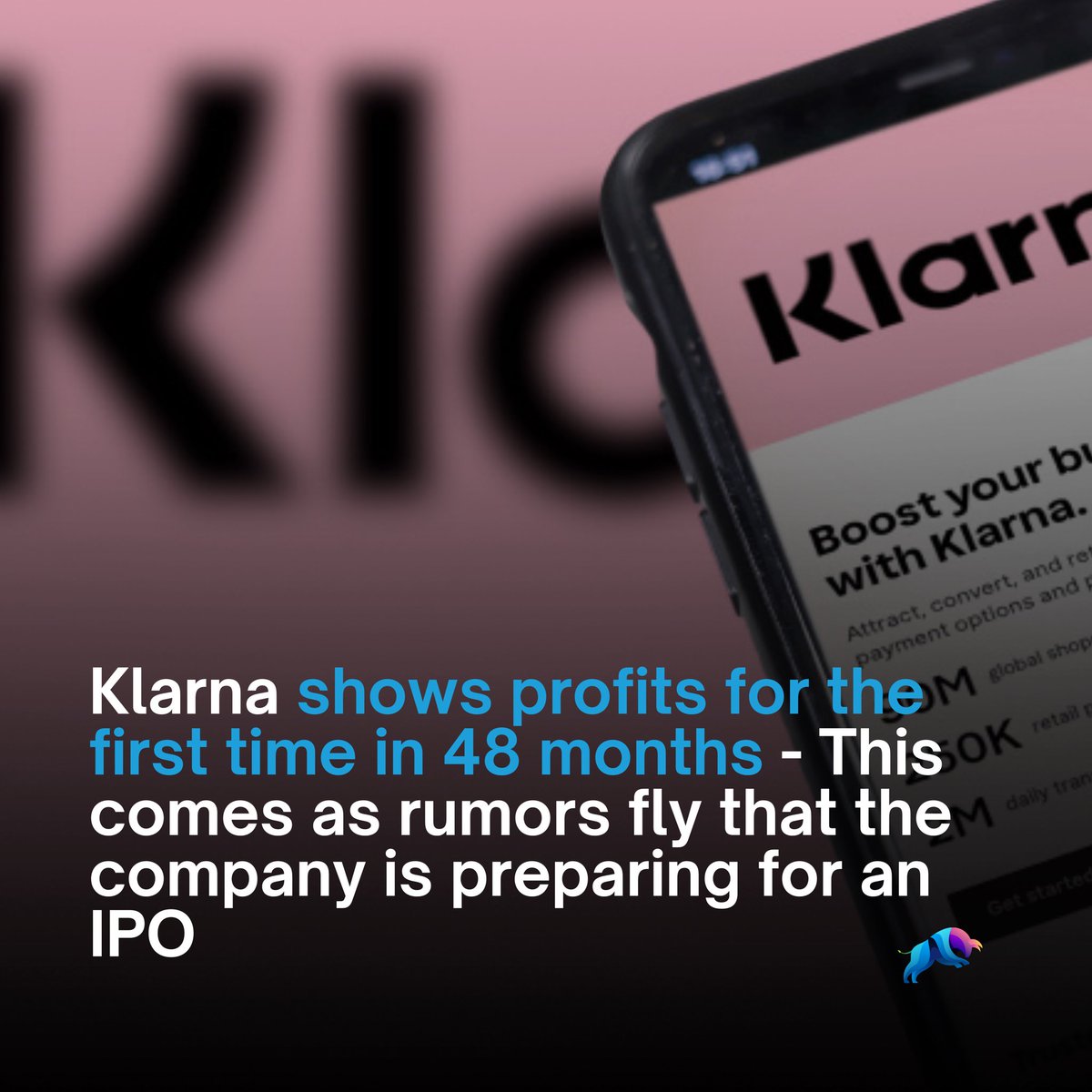 dojbufinance's tweet photo. The popular “get now, pay later” service posted surprising profits amid IPO rumors.

#financialreporting #financenews #ipo #nyse #nasdaq #stocks #markets #klarna #profits #earnings #pink #money #dojbu https://t.co/rhGeCMtzdI