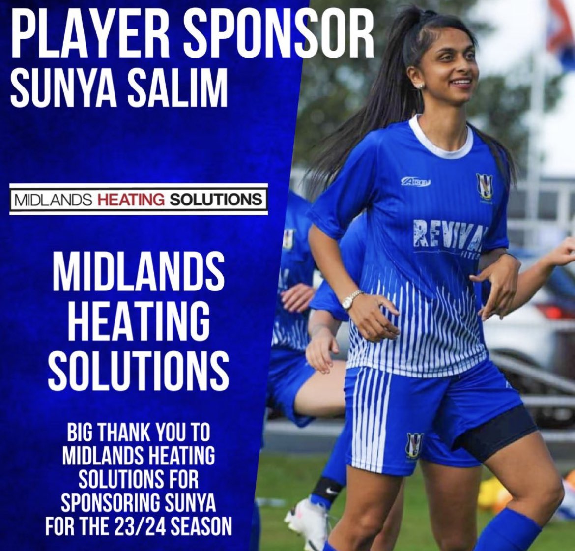 LyeTownWomenFC's tweet photo. All the best to Sunya Salim training with the Kashmir Womens International Team in the hope of a CONIFA World Cup 2024 spot. https://t.co/0HStVEQMIW