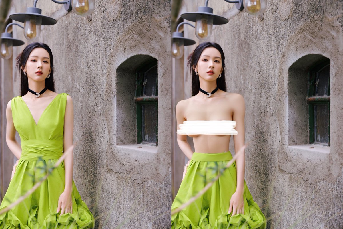 Whitegoog's tweet photo. ｜我左耳听不见
｜陈都灵
｜#女神 #反差 #换脸 #明星 #陈都灵 #AI https://t.co/QduFEpM3IQ