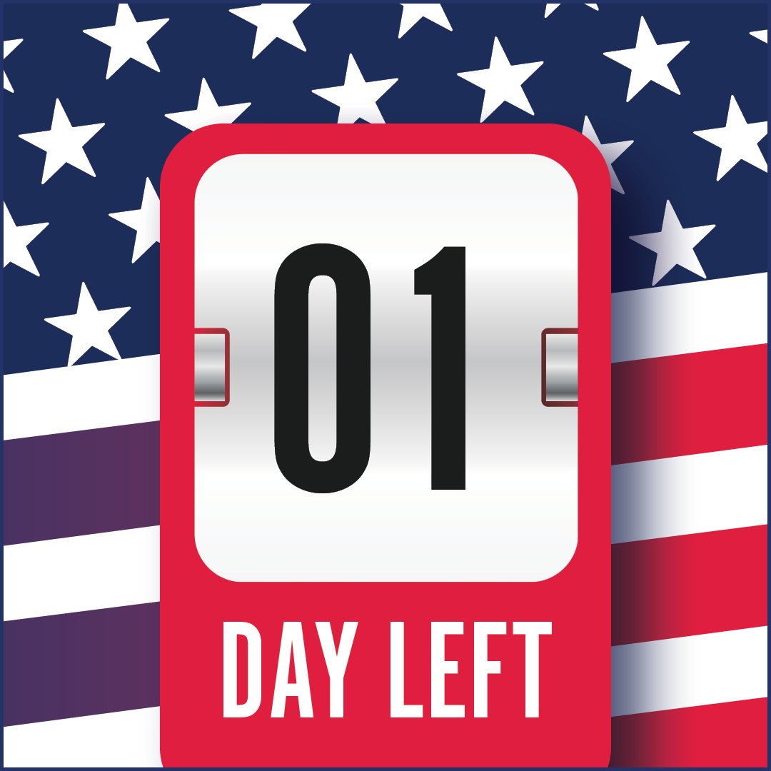 There is only ONE day left until Election Day! Locate your polling location @ this link voter.svrs.nj.gov/polling-place-… #NJVotes #Election2023