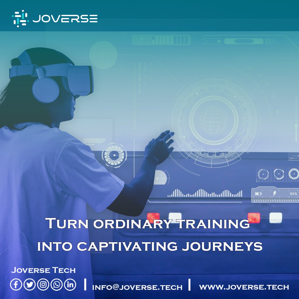 Joverse_tech's tweet image. 🌟Captivate Your Workforce with VR &amp;amp; AR! 🪄 
Make Learning Magical.
Turn ordinary training into captivating journeys. 🌠
.
Call Us: +962 77 256 5710
Visit Us: : joverse.tech
.

#EngagingEducation #VirtualMagic