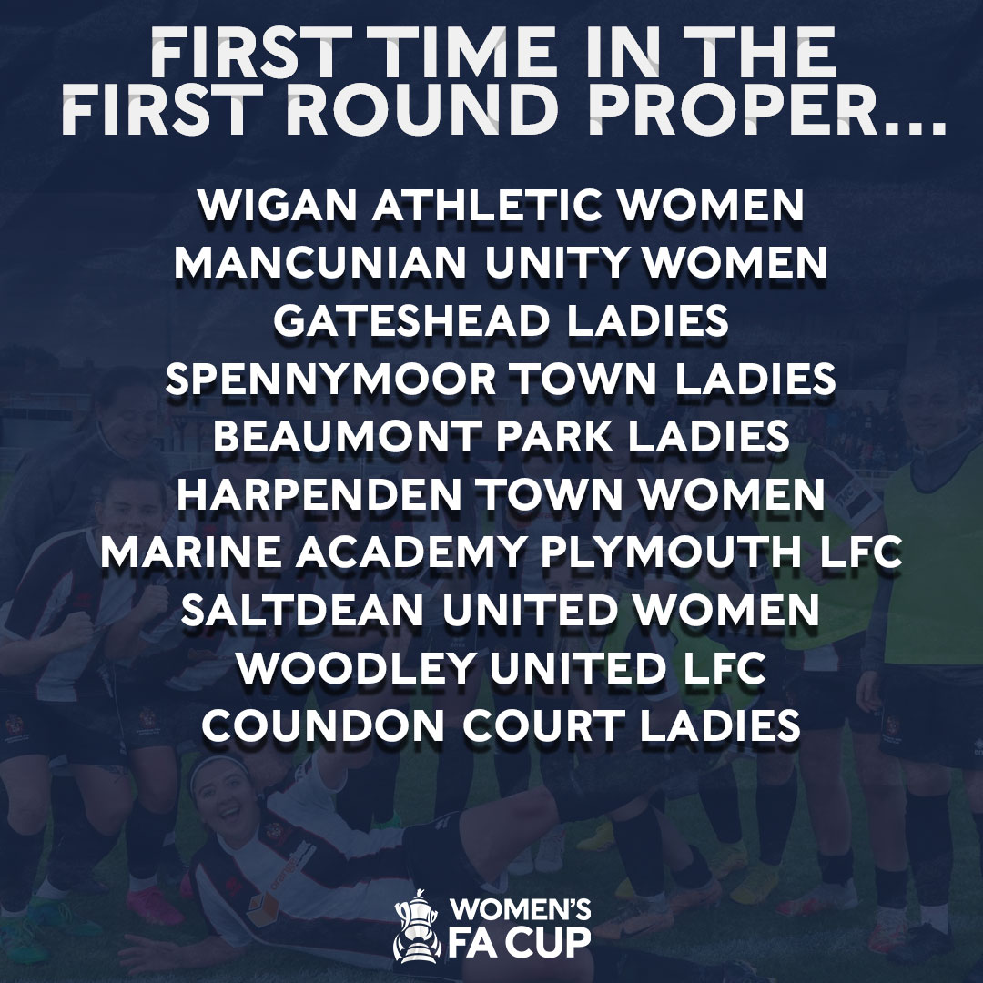 The First Round Proper kicks off this weekend, but who are the first-time teams...?

#WomensFACup