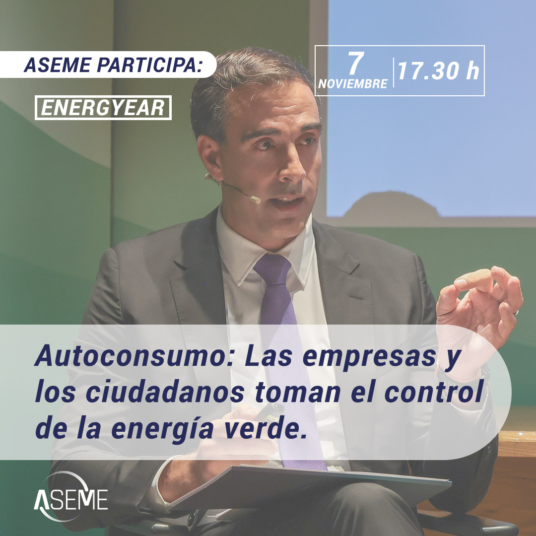 _ASEME's tweet image. .@franjavierlopez vicepresidente @_ASEME, moderará la mesa redonda "Autoconsumo: Las empresas y los ciudadanos toman el control de la energía verde" de #Energyear el 7 de noviembre.

ℹ️aseme.org/actualidad/ene…

#Autoconsumo #Energyear #energíaverde #transiciónenergética
