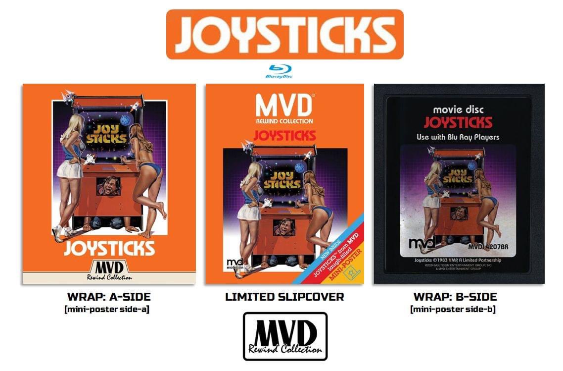 indeeproducer's tweet image. COMING 2/20/24! Returning to Blu-ray... #MVDRewindCollection #58 - Joysticks (Special Edition)

New commentary w/ @CerealMidnight &amp;amp; @diabolikdvd, Greydon Clark commentary + interview, “Coin Slots” – Faux Trailer from director @stillnewtwallen and more!

#Bluray @mvdentgroup