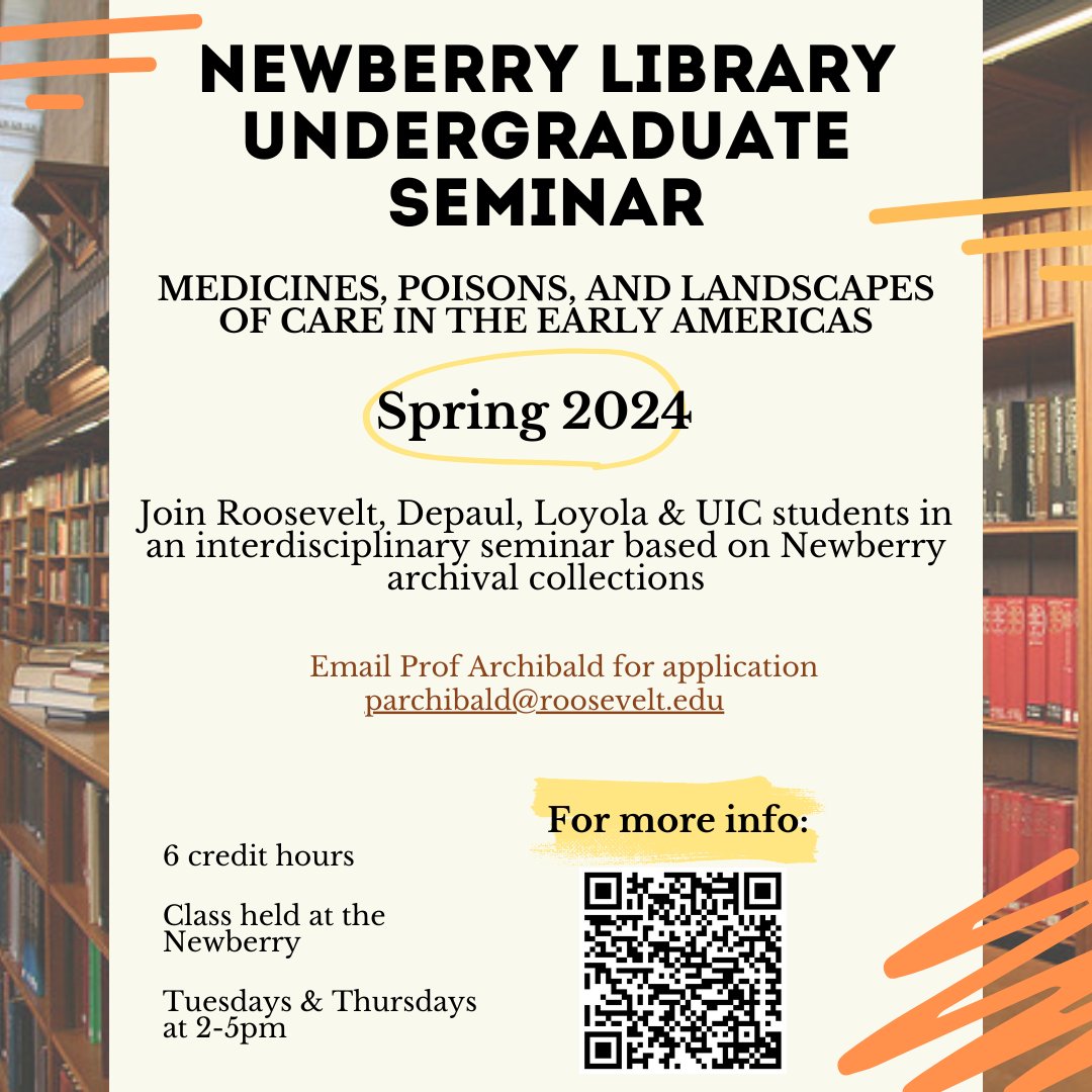 Registering for classes? 

“Compare the ecosystems of Indigenous Mexico and the English colonies, and explore the questions and insights that will be generated by placing their respective organizations of human and nonhuman life into conversation”. 

newberry.org/learn/undergra…