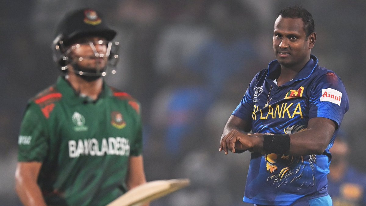 Angelo Mathews said, 'it was disgraceful from Shakib Al Hasan and Bangladesh. If they want to play cricket like that, there is something wrong drastically. Just disgraceful. Up to today I had a lot of respect for Shakib, but he lost all. We have video evidence, we will put it out…